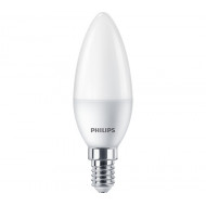 BEC LED Philips, soclu E14, putere 5W, forma lumanare, lumina alb calda, alimentare 220 - 240 V, 