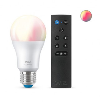 BEC smart LED Philips, soclu E27, putere 8W, forma clasic, lumina multicolora, alimentare 220 - 240 V, 