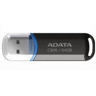 MEMORIE USB 2.0 ADATA 64 GB, cu capac, carcasa plastic, negru, 