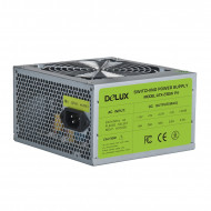 SURSA DELUX 500 (250W for 500W Desktop PC), Fan 12cm, Conector 20+4 pini, 2xSATA, 2xMolex, 1xSmall 4 pini, 