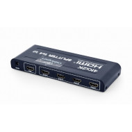 SPLITTER video GEMBIRD, split HDMI la 4 monitoare, conector 1: HDMI (M); conector 2: HDMI (M) x 4, 