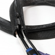 MANSON protectie cabluri LOGILINK, cu fermoar, diametru 20mm, 1m, negru, 