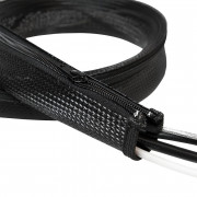 MANSON protectie cabluri LOGILINK, cu fermoar, diametru 35mm, 2m, negru, 
