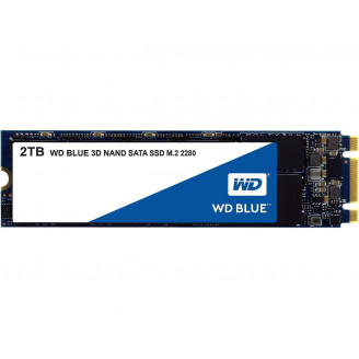 SSD WD, Blue, 2 TB, M.2, S-ATA 3, 3D Nand, R/W: 560/530 MB/s, 