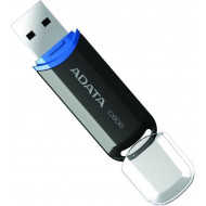 MEMORIE USB 2.0 ADATA 16 GB, cu capac, carcasa plastic, negru, 