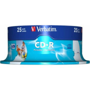 CD-R VERBATIM  700MB, 80min, viteza 52x,  25 buc, spindle, printabil, 