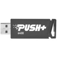 MEMORIE USB 3.2 PATRIOT PUSH+,  64 GB, profil mic, negru, 